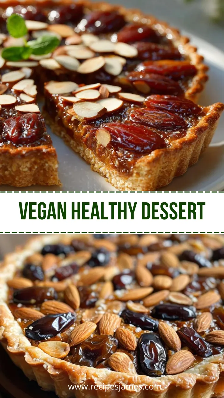 Home 44 Almond Date Tart Vegan Healthy Dessert Recipe