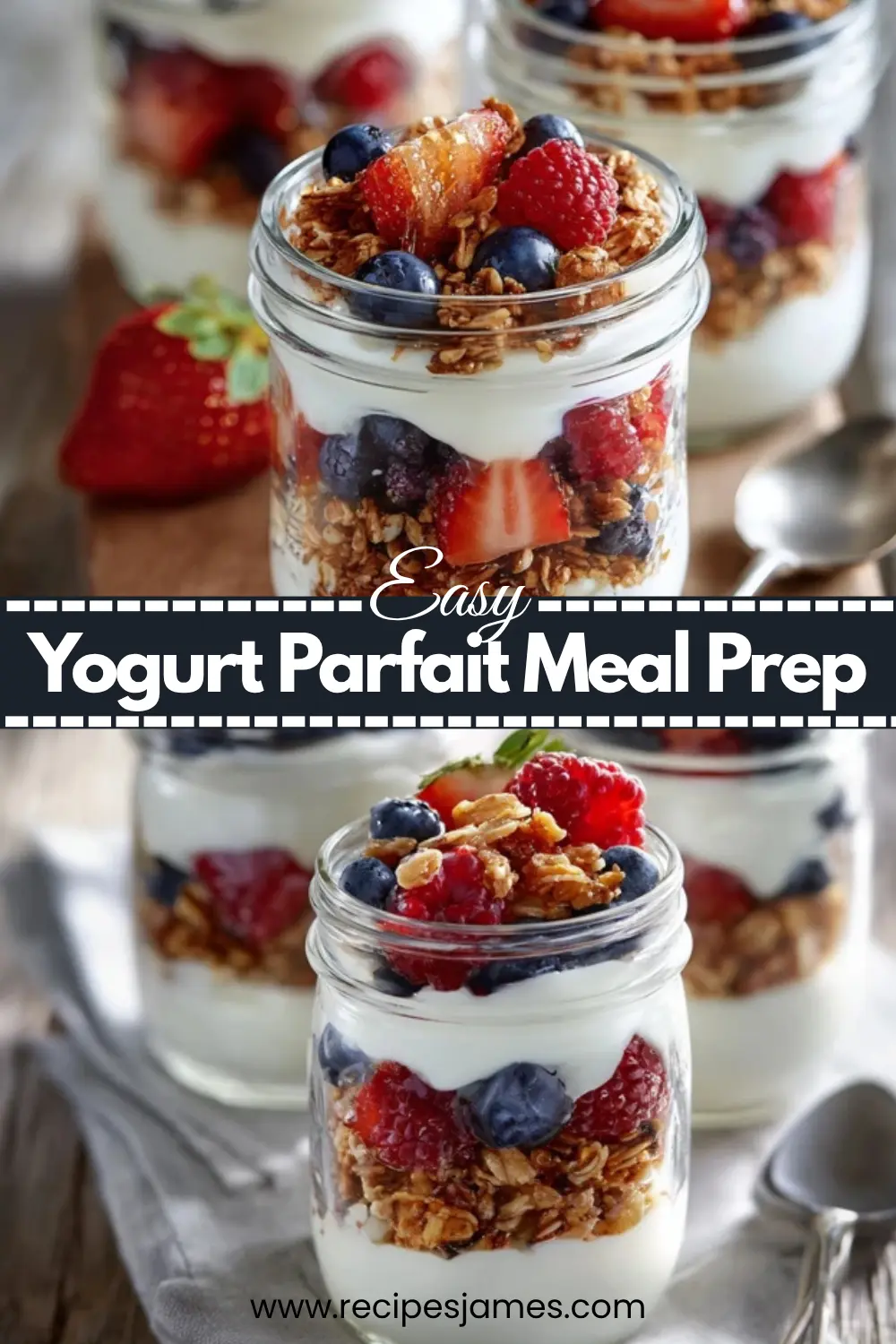 Yogurt Parfait Meal Prep Easy Healthy Breakfast