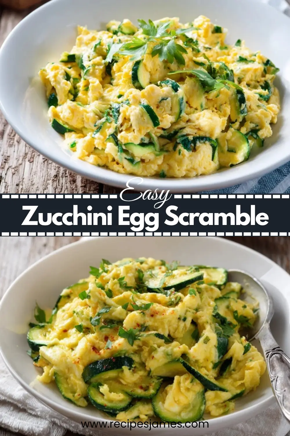 Easy Zucchini Egg Scramble (Healthy Low Carb Breakfast)