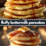 Fluffy Buttermilk Pancakes Soft Classic Breakfast Recipe