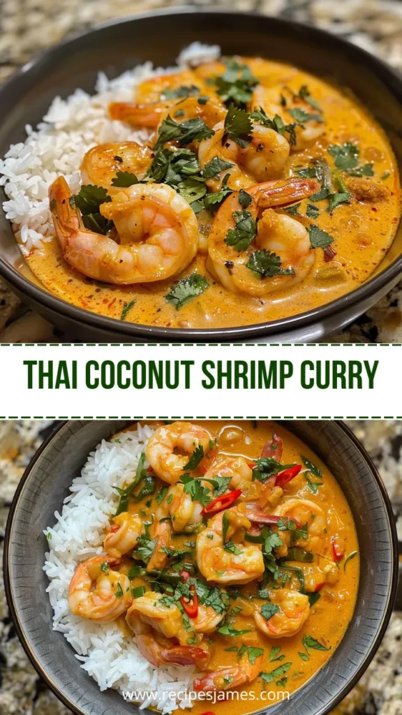 Thai Coconut Shrimp Curry (Creamy & Easy Recipe) 2 Thai Coconut Shrimp Curry