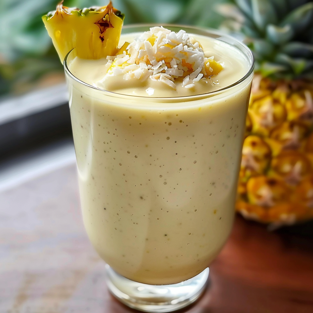 Home 31 Pineapple Coconut Smoothie: A Tropical Delight