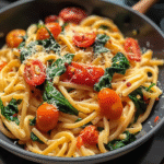 Delicious Spinach Tomato Pasta with Fresh Herbs 3 Delicious Spinach Tomato Pasta with Fresh Herbs