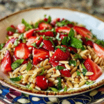 Strawberry Orzo Spring Salad | A Fresh and Flavorful Dish 3 Strawberry Orzo Spring Salad | A Fresh and Flavorful Dish
