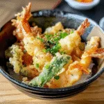 Vegetable Tempura with Ginger Ponzu Sauce 3 Vegetable Tempura with Ginger Ponzu Sauce