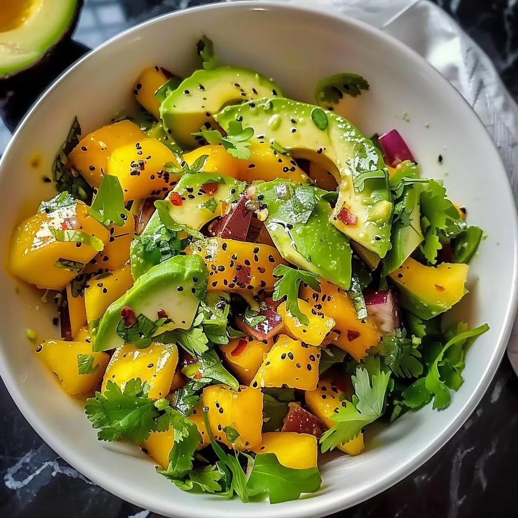 Home 43 Avocado Mango Salad with Zesty Lime Dressing Full Recipe