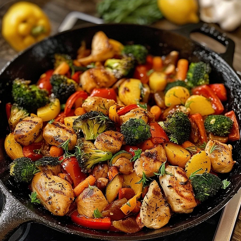 Home 42 Chicken Veggie Skillet with Fresh Herbs