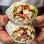 Chicken Bacon Ranch Wraps with a Halal Twist 3 Chicken Bacon Ranch Wraps with a Halal Twist