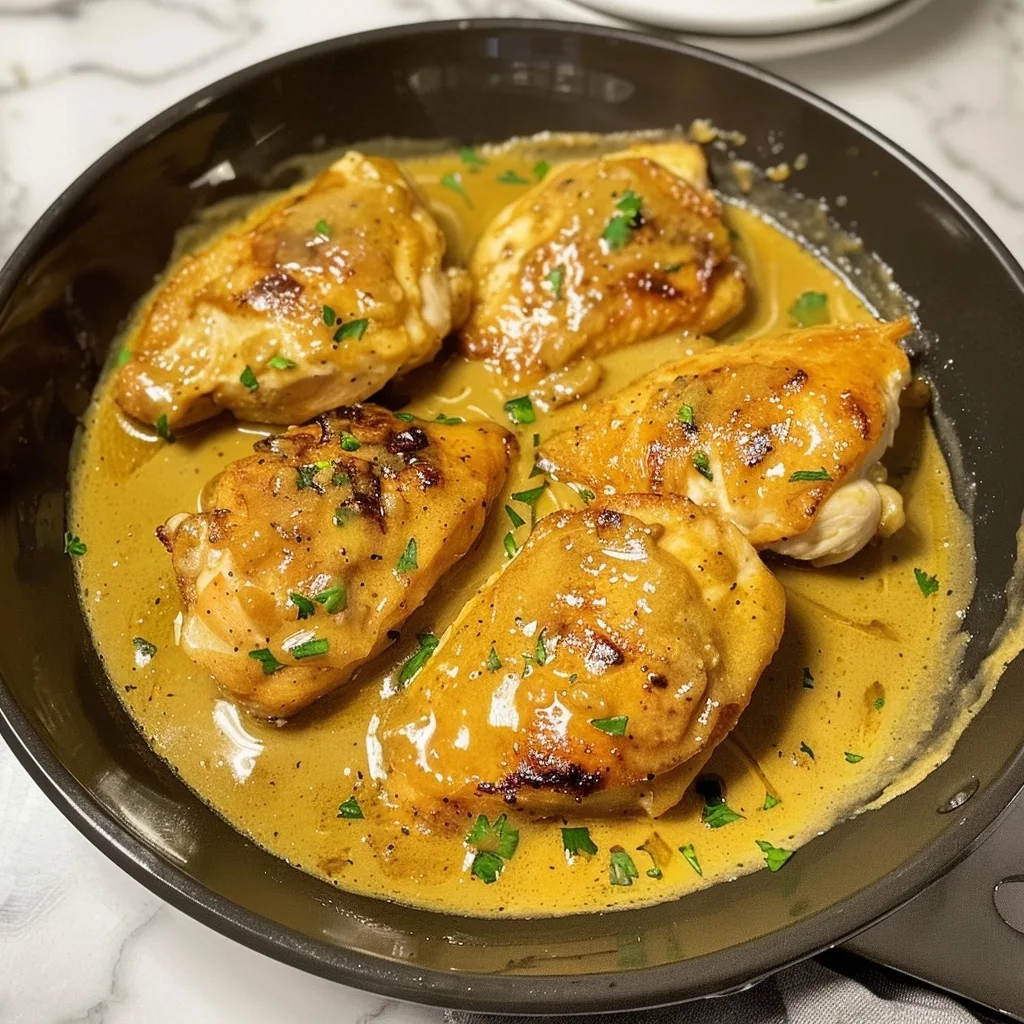 Home 40 Honey Mustard Chicken with Creamy Dijon Sauce