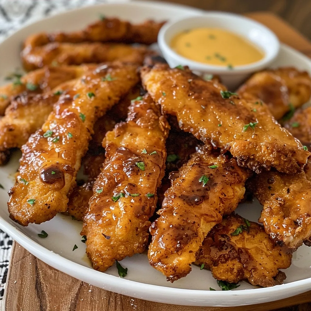 Home 39 Chicken Tenders with Honey Glaze and Parmesan