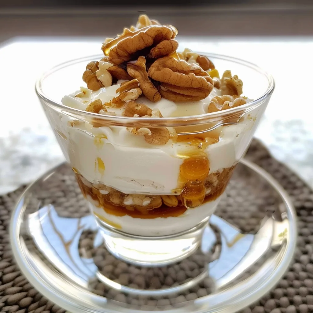 Home 39 Greek Yogurt Parfait with Honey & Walnuts