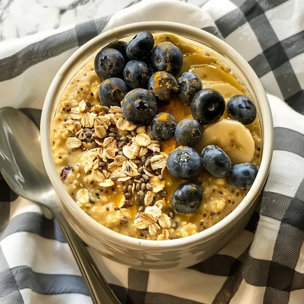 Home 39 Blueberry Turmeric Overnight Oats for Health