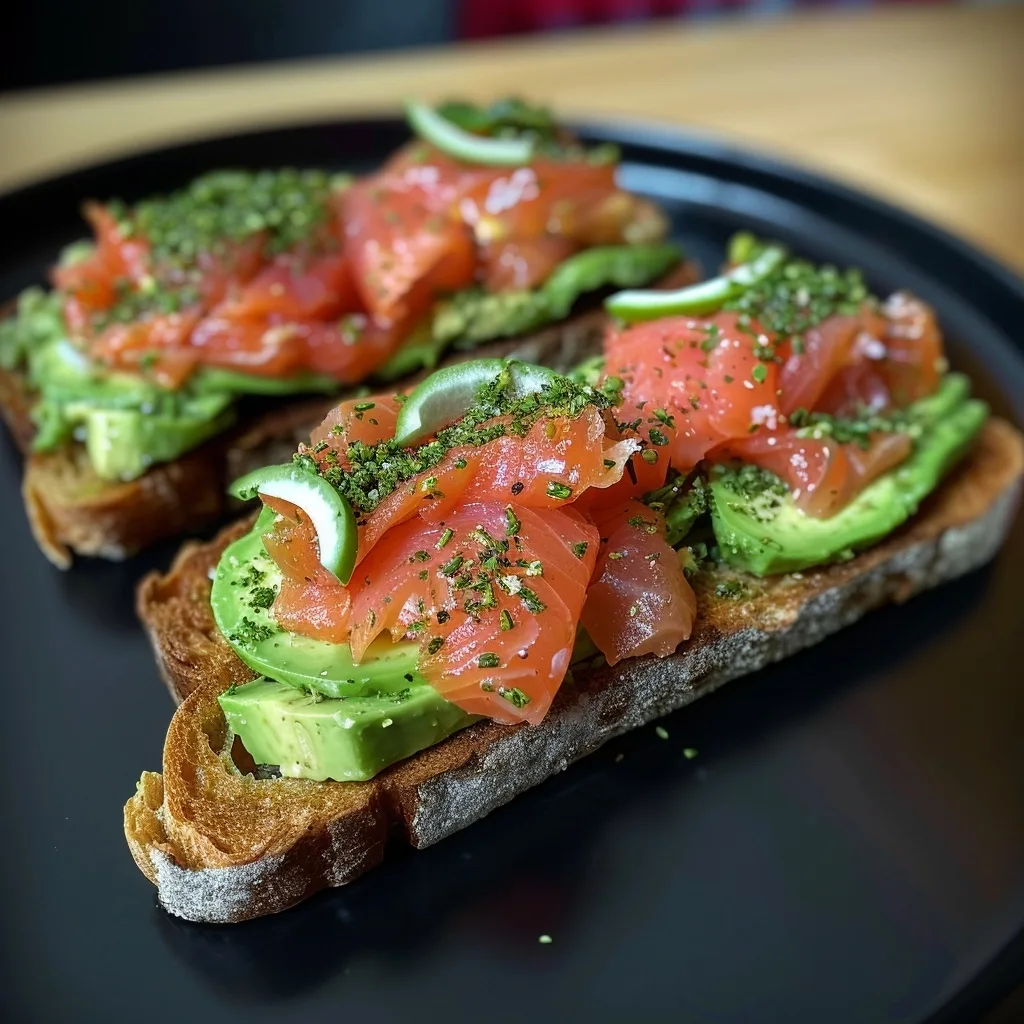 Home 40 Avocado & Smoked Salmon Toast: A Gourmet Treat
