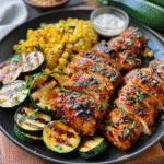 BBQ Chicken with Corn & Zucchini Skillet Dinner 3 BBQ Chicken with Corn & Zucchini Skillet Dinner