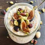 Overnight oats with figs & pistachios for healthy breakfast 3 Overnight oats with figs & pistachios for healthy breakfast