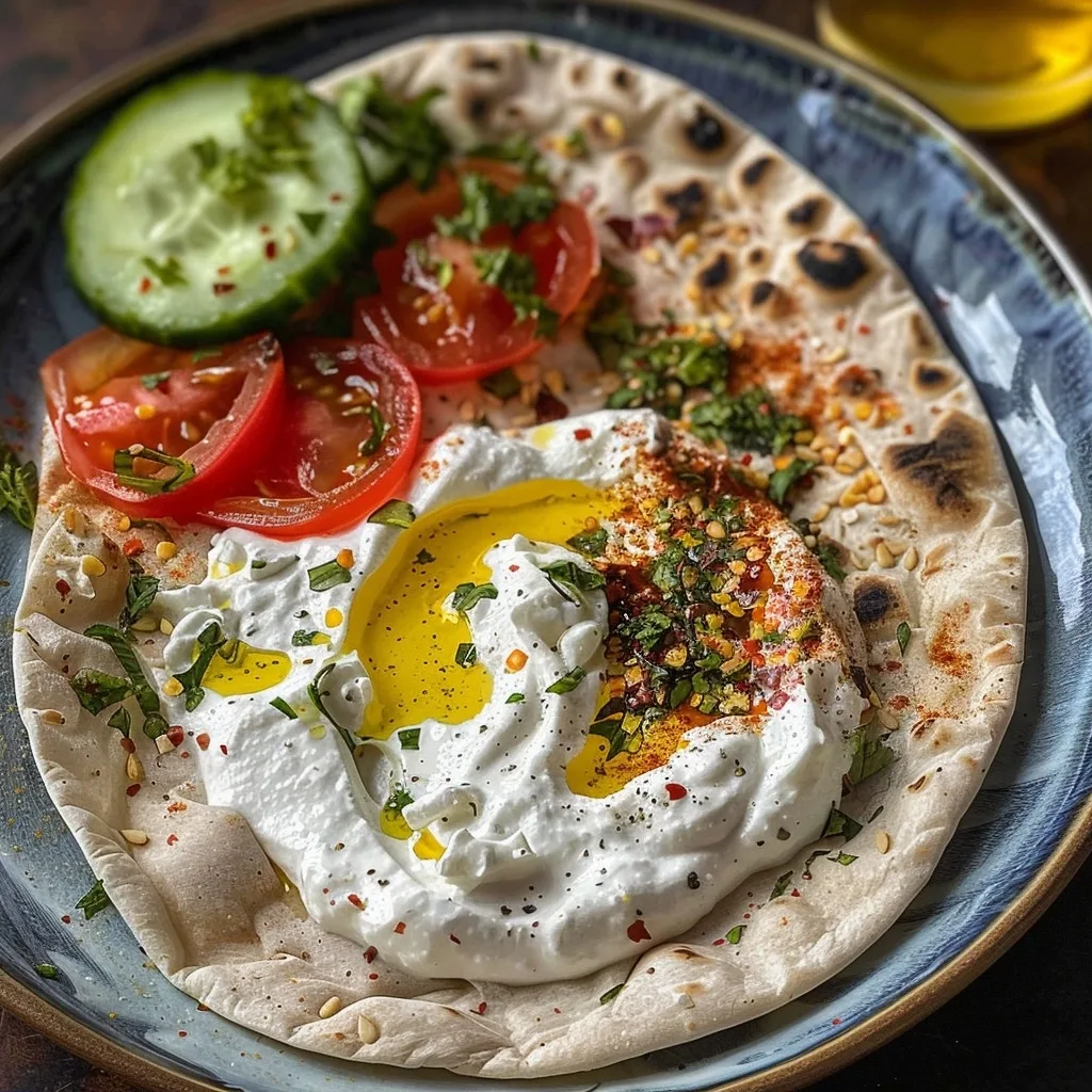10 Nutritious Mediterranean Breakfast Recipes to Fuel Your Morning 7 Whole wheat pita with labneh for a healthy meal