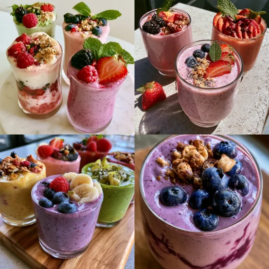Home 61 High-Fiber Energy Smoothies