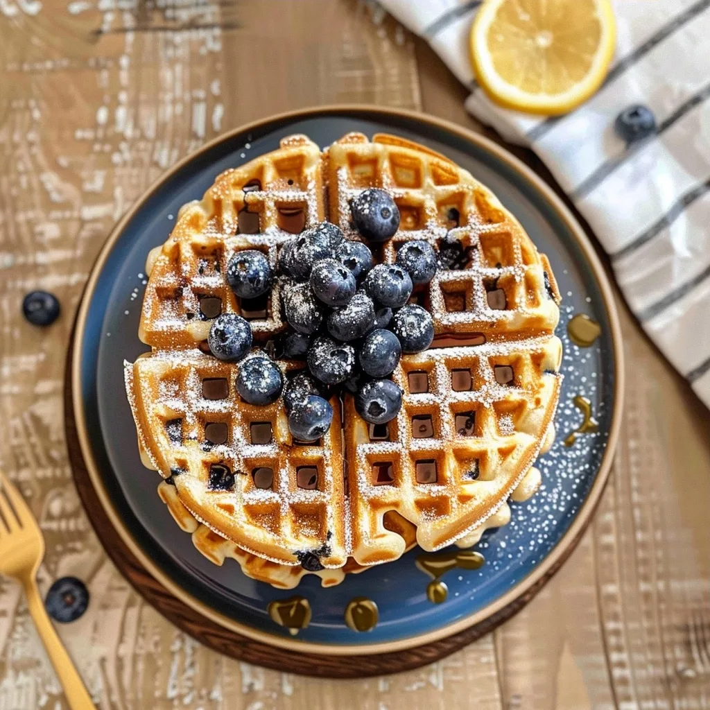 Home 61 Buckwheat Blueberry Waffles Recipe for Breakfast