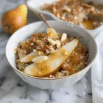 Almond butter & pear oatmeal for a hearty breakfast 3 Almond butter & pear oatmeal for a hearty breakfast
