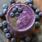 Wild blueberry & flaxseed smoothie recipe 3 Wild blueberry & flaxseed smoothie recipe