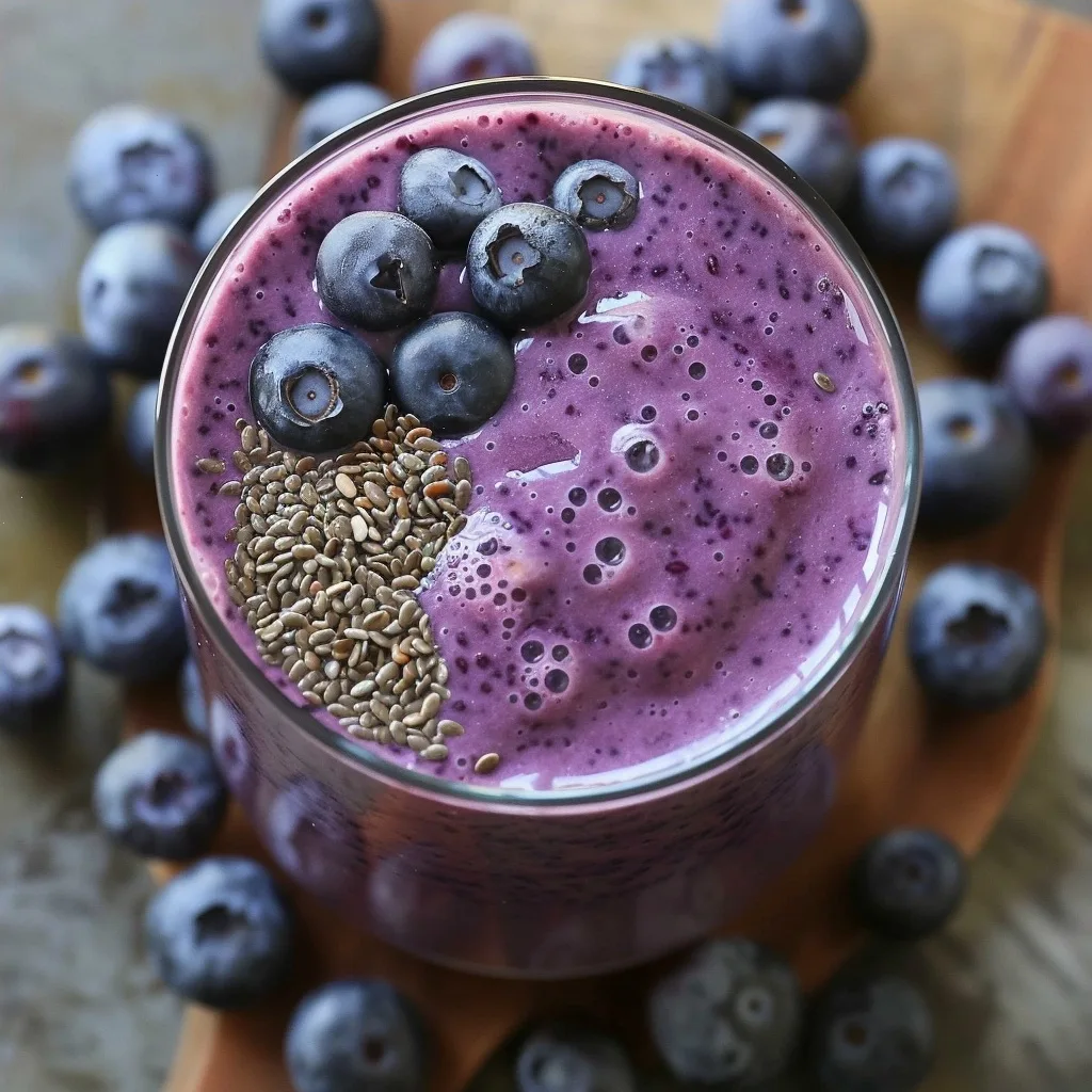Home 62 Wild blueberry & flaxseed smoothie recipe