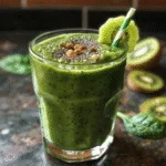 Kiwi spinach & chia smoothie for a healthy start 3 Kiwi spinach & chia smoothie for a healthy start