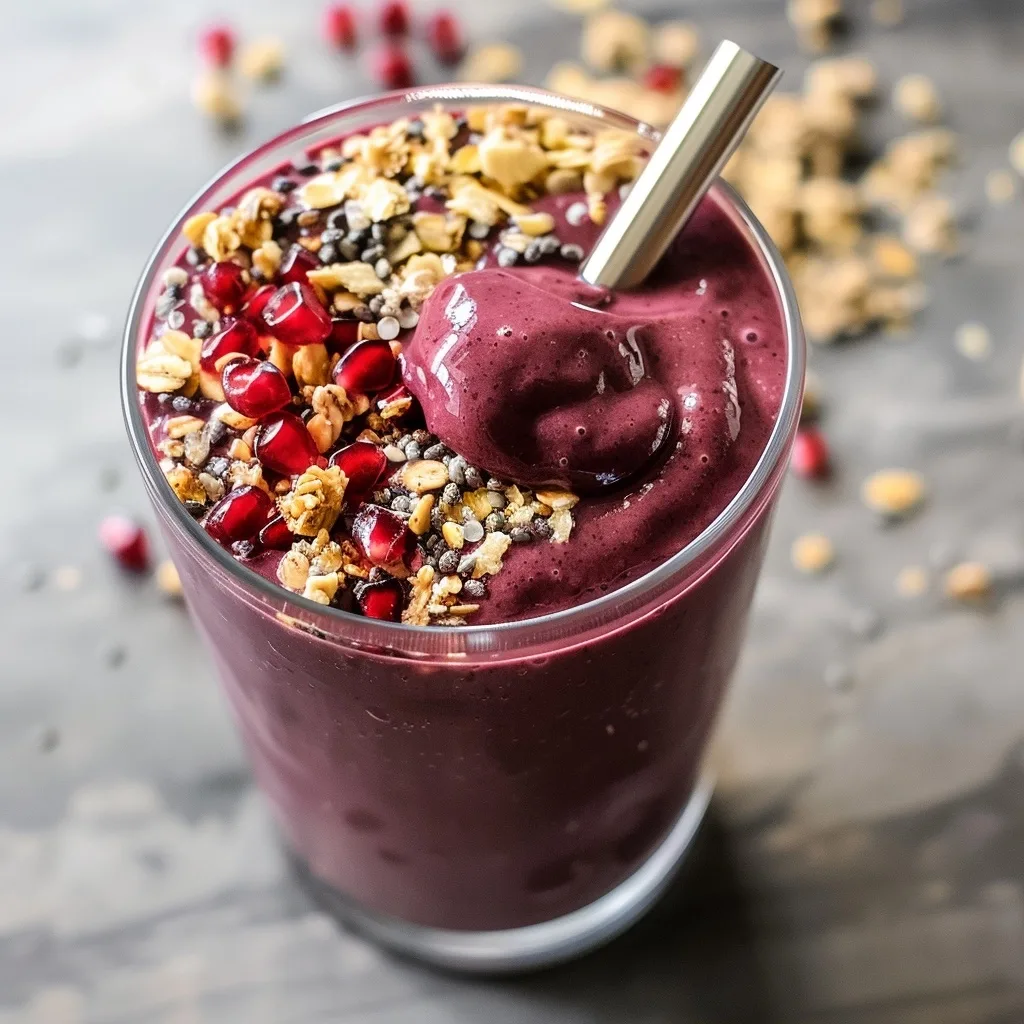 11 Nutrient-Packed Smoothie Recipes to Boost Energy, Immunity, and Vitality 8 Acai & Pomegranate Power Smoothie: Vibrant Antioxidants
