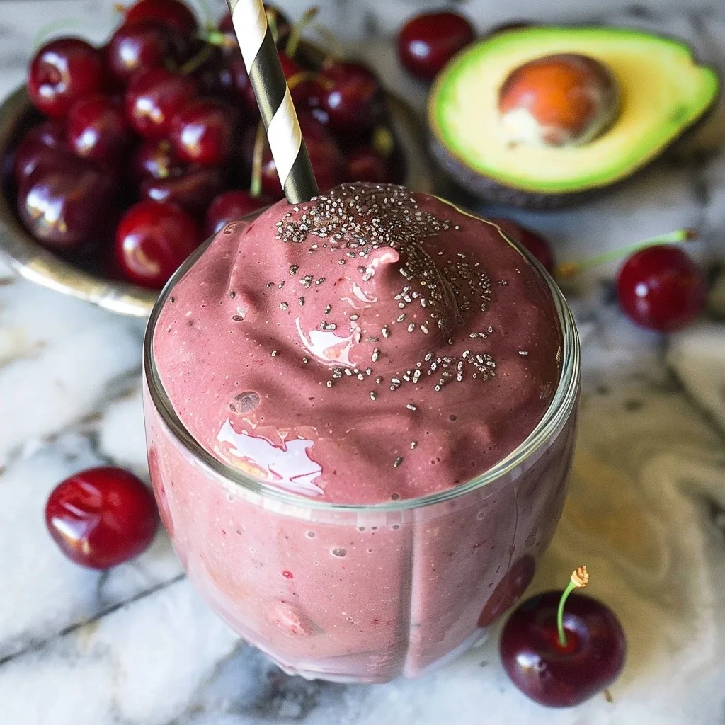 25+ Energizing Smoothie Recipes: The Ultimate Guide to Nutrient-Packed Blends for Every Need 12 Cherry Avocado Smoothie: A Creamy Healthy Blend