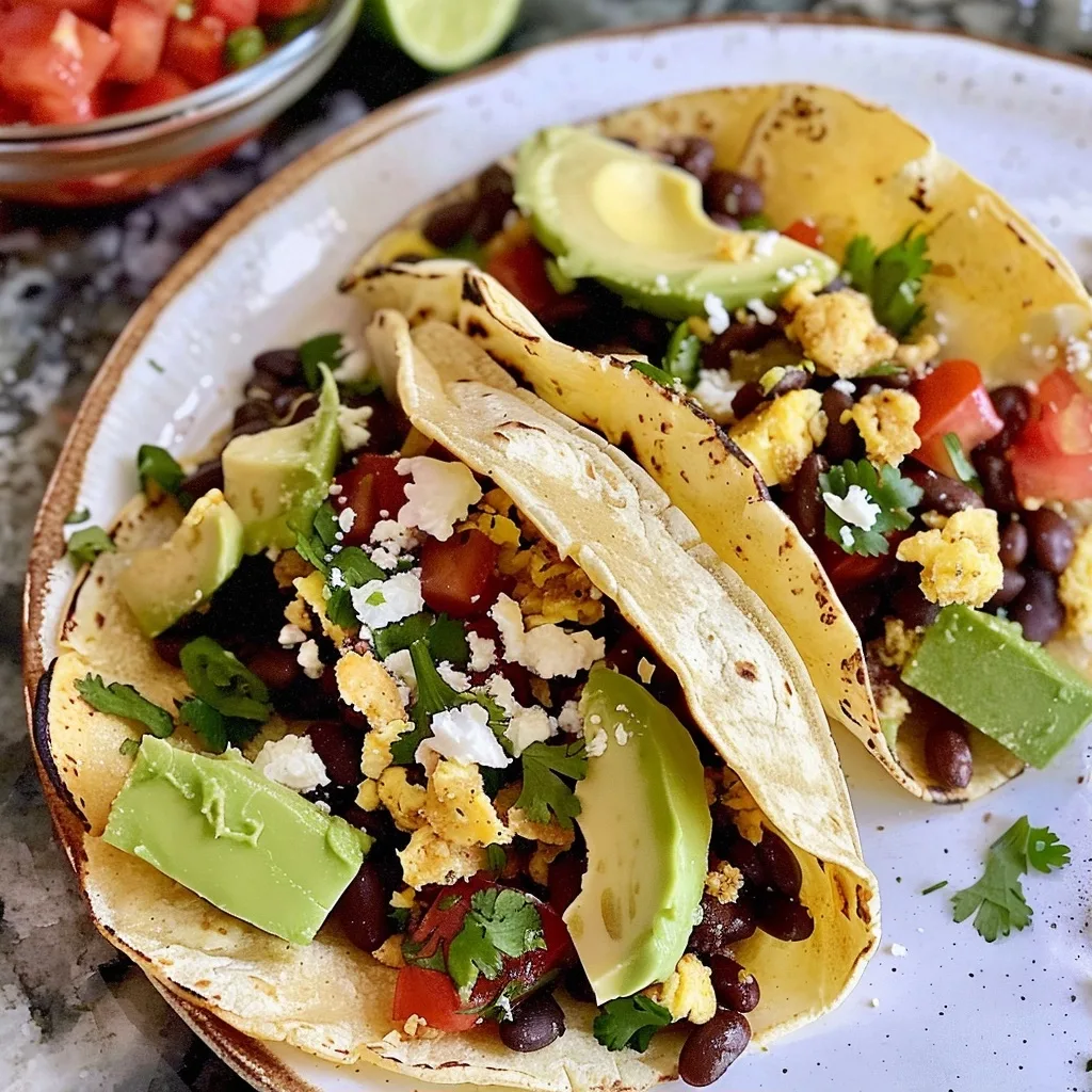 Home 48 Black bean breakfast tacos for a healthy morning