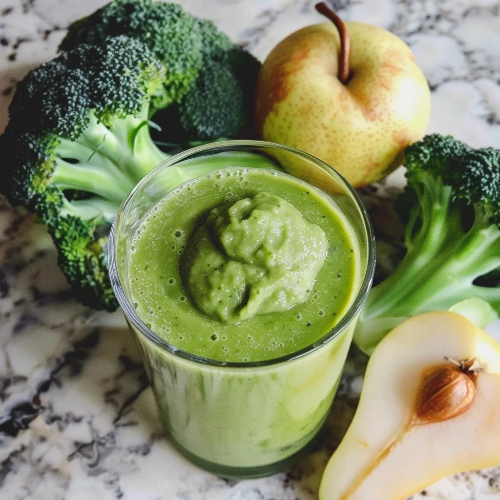 10 High-Fiber Energy Smoothies: The Ultimate Guide for Digestion and Vitality 7 Broccoli & pear detox smoothie: Easy Refreshing Recipe