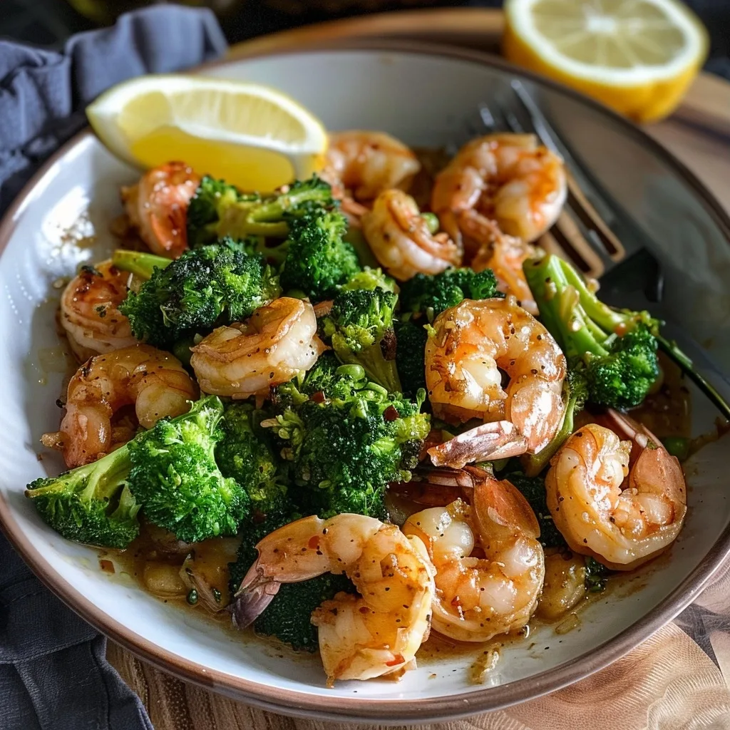 Home 59 Garlic Butter Shrimp & Broccoli: A Healthy Quick Meal