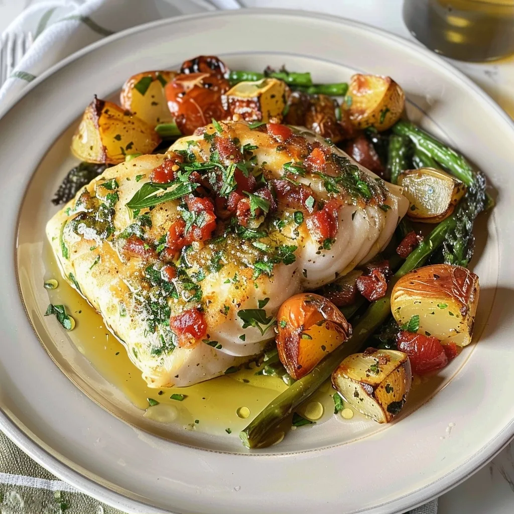 20 Quick & Healthy Sheet Pan Seafood Recipes for Busy Weeknights 6 Mediterranean baked halibut recipe for home cooks