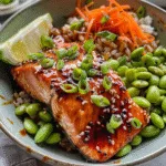 Teriyaki salmon with edamame: A Balanced Bowl 3 Teriyaki salmon with edamame: A Balanced Bowl