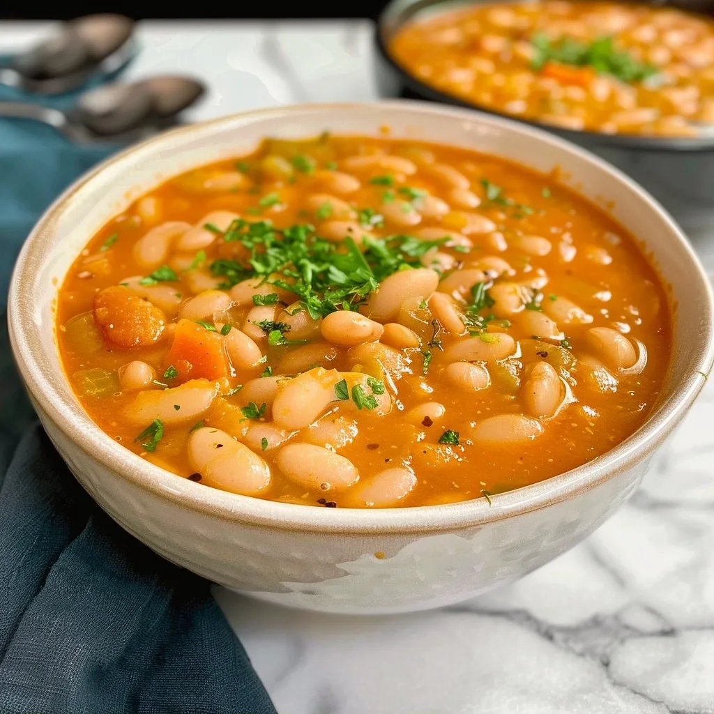 Home 57 Greek White Bean Soup Fasolada Recipe