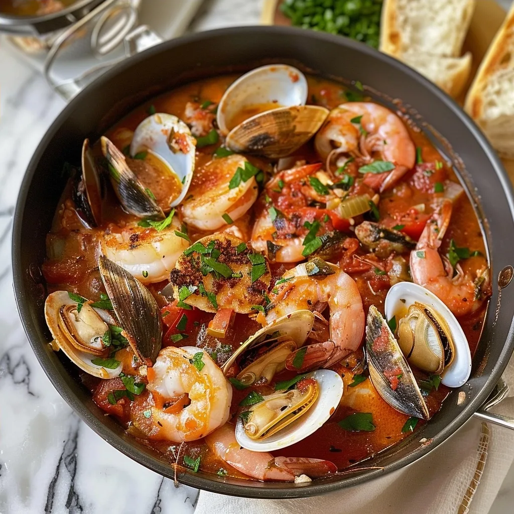 Home 48 Cioppino-style seafood stew: A Rich Mediterranean Feast
