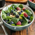 Blueberry spinach & almond salad recipe 3 Blueberry spinach & almond salad recipe