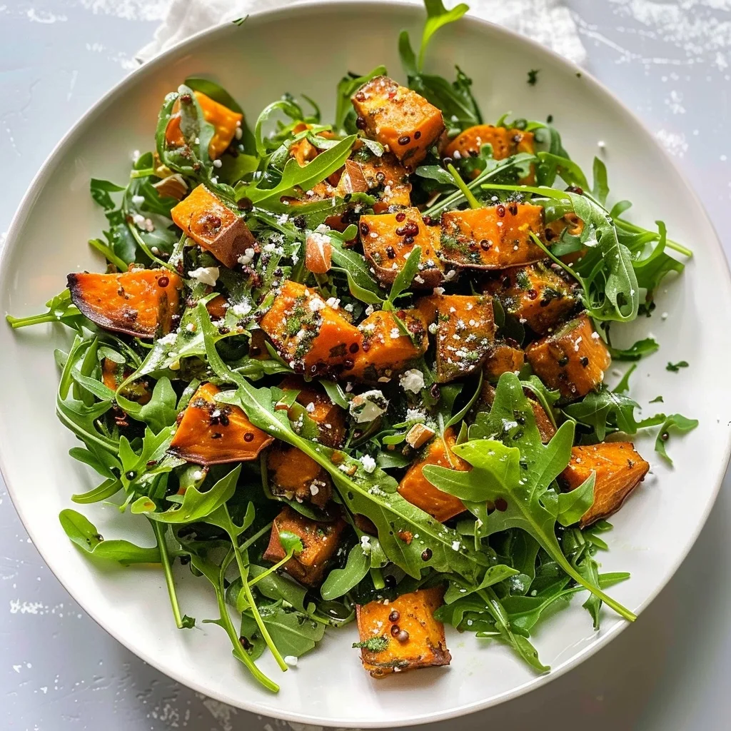 Home 51 Roasted sweet potato & arugula salad recipe for lunch