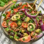 Mediterranean olive & lentil salad for healthy meals 3 Mediterranean olive & lentil salad for healthy meals