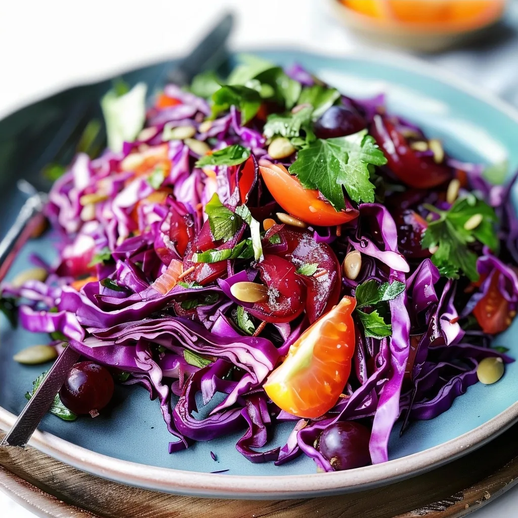 10 Nutrient-Dense Salad Recipes to Fuel Your Body and Boost Daily Vitality 10 Red cabbage & grape detox salad for health
