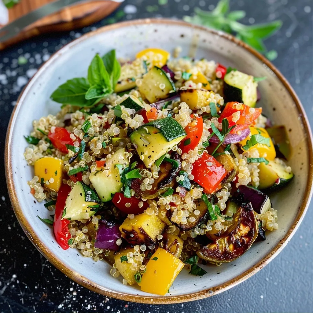 Home 57 Quinoa & Roasted Veggie Salad: A Vibrant Healthy Recipe