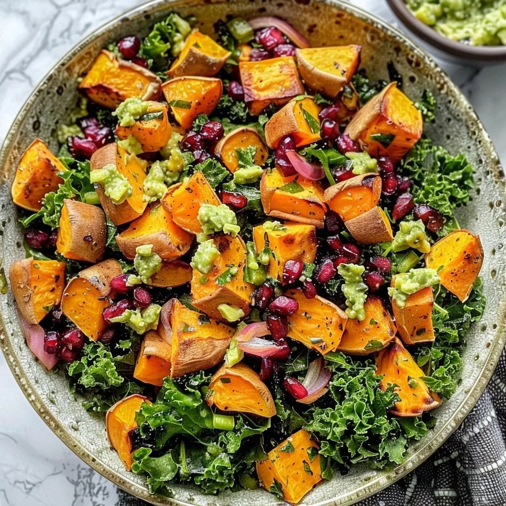 Home 43 Roasted Sweet Potato & Kale Salad Recipe