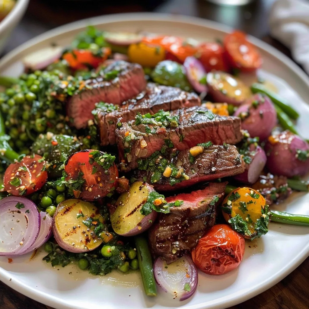 20 Easy Sheet Pan Beef Recipes for Busy Weeknights 7 Steak & chimichurri vegetables for a fresh meal