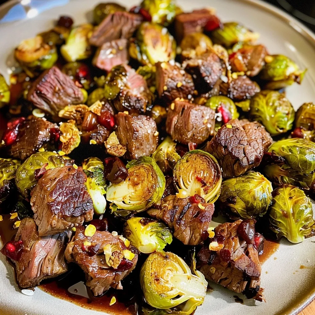 20 Easy Sheet Pan Beef Recipes for Busy Weeknights 9 Balsamic beef & Brussels sprouts for quick weeknight dinners